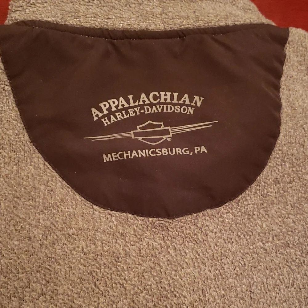 Harley-Davidson Charcoal and Black Zip-Up Sweater - Picture 5 of 5